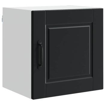Wandschrank PORTO 2 stk. Schwarz Holzwerkstoff