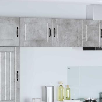ARDEBO.de - Küchenwandschrank mit Regal 2 pcs Beton Grau 50 x 31 x 40 cm