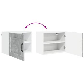 Küchenwandschrank mit Regal 2 pcs Beton Grau 50 x 31 x 40 cm