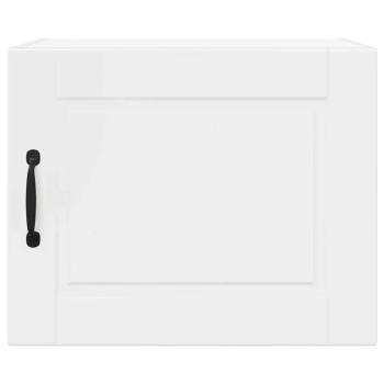 Küchenwandschrank mit Tür 2 pcs Hochglanz Weiß 50 x 31 x 40 cm