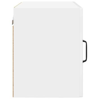 Küchenwandschrank mit Tür 2 pcs Hochglanz Weiß 50 x 31 x 40 cm