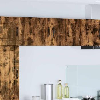 ARDEBO.de - Küchenwandschrank 2 pcs Geräucherte Eiche 50 x 31 x 40 cm