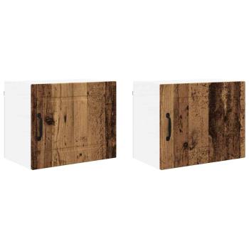 Küchenwandschrank 2 pcs Altholz 50 x 31 x 40 cm Holzwerkstoff