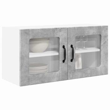 Küchenwandschrank Beton Grau 80 x 31 x 40 cm Holzwerkstoff