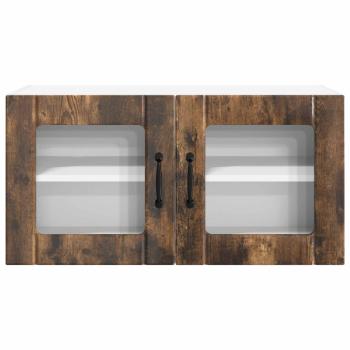 Küchenwandschrank mit Regal Geräucherte Eiche 80 x 31 x 40 cm