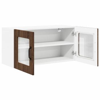 Küchenwandschrank mit Regal Braun Eichen-Optik 80 x 31 x 40 cm