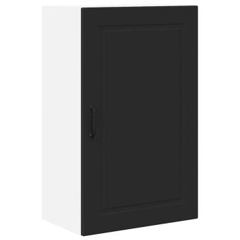 Küchenwandschrank mit Tür Schwarz 50 x 31 x 80 cm Holzwerkstoff