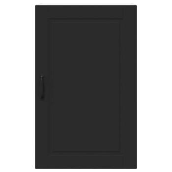 Küchenwandschrank mit Tür Schwarz 50 x 31 x 80 cm Holzwerkstoff