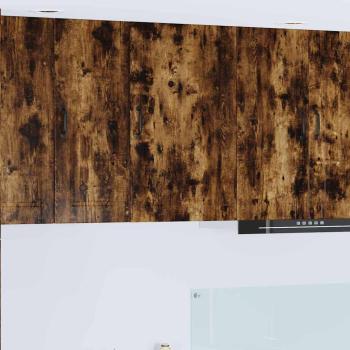 ARDEBO.de - Küchenwandschrank mit Regal Geräucherte Eiche 50 x 31 x 80 cm