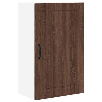 Küchenwandschrank mit Regal Braun Eichen-Optik 50 x 31 x 80 cm