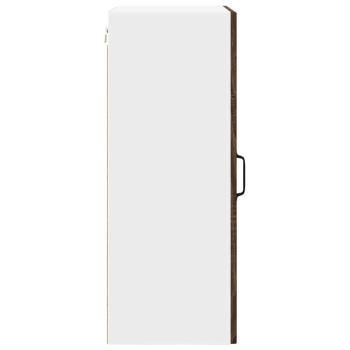 Küchenwandschrank mit Regal Braun Eichen-Optik 50 x 31 x 80 cm