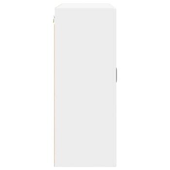 Küchenwandschrank mit Regal Weiß 80 x 31 x 80 cm Holzwerkstoff