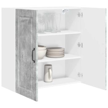 Küchenwandschrank Beton Grau 80 x 31 x 80 cm Holzwerkstoff