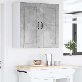 Küchenwandschrank Beton Grau 80 x 31 x 80 cm Holzwerkstoff