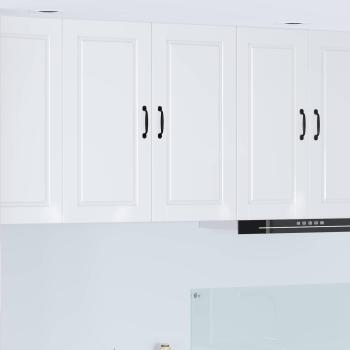 ARDEBO.de - Wandschrank PORTO Hochglanz Weiß 80 x 31 x 80 cm Holzwerkstoff