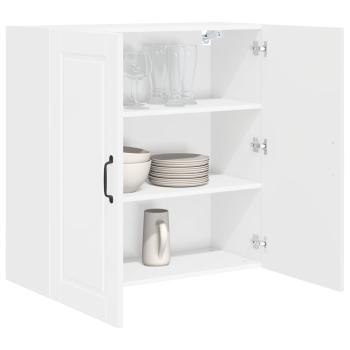 Wandschrank PORTO Hochglanz Weiß 80 x 31 x 80 cm Holzwerkstoff