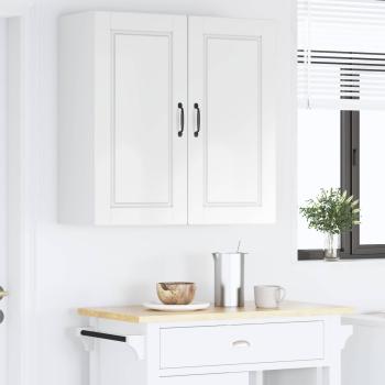 Wandschrank PORTO Hochglanz Weiß 80 x 31 x 80 cm Holzwerkstoff