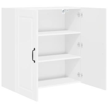 Wandschrank PORTO Hochglanz Weiß 80 x 31 x 80 cm Holzwerkstoff