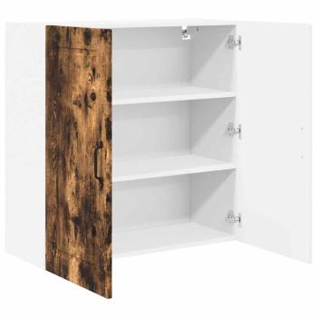 Küchenwandschrank mit Regal Geräucherte Eiche 80 x 31 x 80 cm