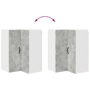 Küchenwandschrank Beton Grau 57 x 57 x 80 cm Holzwerkstoff