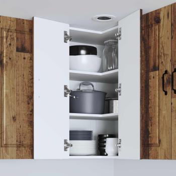 Wand-Eckschrank PORTO Altholz 57 x 57 x 80 cm Holzwerkstoff