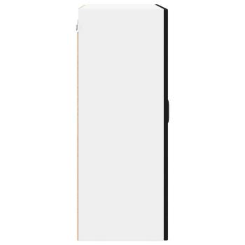 Küchenwandschrank mit Tür Schwarz 60 x 31 x 80 cm Holzwerkstoff