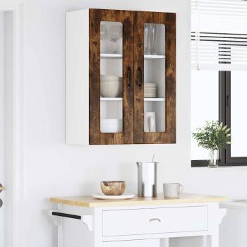 Küchenwandschrank mit Regal Geräucherte Eiche 60 x 31 x 80 cm