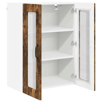 Küchenwandschrank mit Regal Geräucherte Eiche 60 x 31 x 80 cm