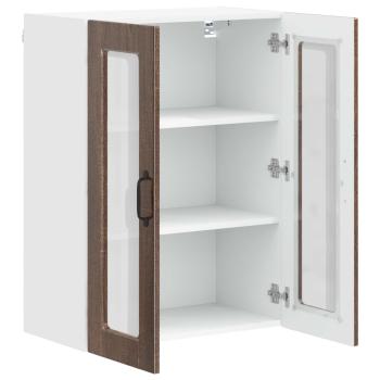 Küchenwandschrank mit Regal Braun Eichen-Optik 60 x 31 x 80 cm