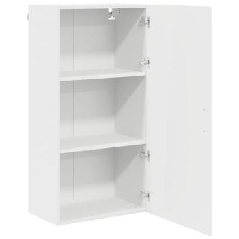 Wandschrank PORTO Hochglanz Weiß 50 x 31 x 100 cm Holzwerkstoff