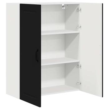 Küchenwandschrank Schwarz 80 x 31 x 100 cm Holzwerkstoff