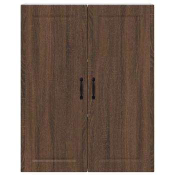Küchenwandschrank mit Regal Braun Eichen-Optik 80 x 31 x 100 cm