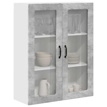 Küchenwandschrank Beton Grau 80 x 31 x 100 cm Holzwerkstoff