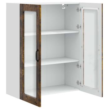 Küchenwandschrank mit Regal Geräucherte Eiche 80 x 31 x 100 cm