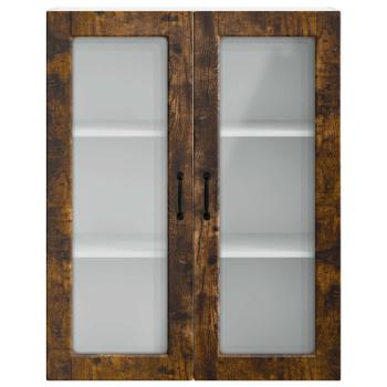 Küchenwandschrank mit Regal Geräucherte Eiche 80 x 31 x 100 cm