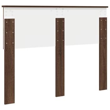 Kopfteil mit Kopfteil Braun Eichen-Optik 135 cm Holzwerkstoff