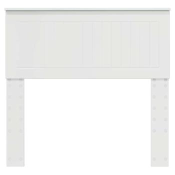 Kopfteil mit Kopfteil Glänzend Weiß 90 cm Holzwerkstoff