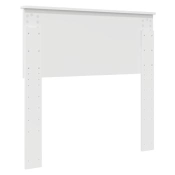 Kopfteil mit Kopfteil Glänzend Weiß 90 cm Holzwerkstoff