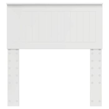 Kopfteil mit Kopfteil Glänzend Weiß 80 cm Holzwerkstoff