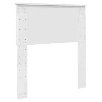 Kopfteil mit Kopfteil Glänzend Weiß 80 cm Holzwerkstoff