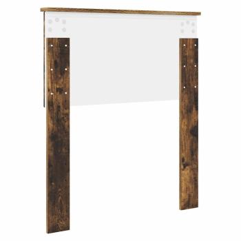 Kopfteil mit Kopfteil Geräucherte Eiche 75 cm Holzwerkstoff