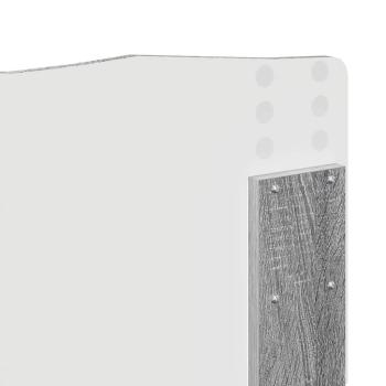 Kopfteil mit Kopfteil Graues Sonoma 150 cm Holzwerkstoff