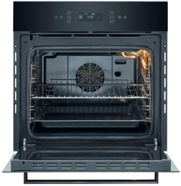 Bomann EBO 7912 EEK: A Einbaubackofen, 60 cm breit, 67 L, Pyrolyse, 12 Funktionen, AirFry, Kindersicherung, schwarz