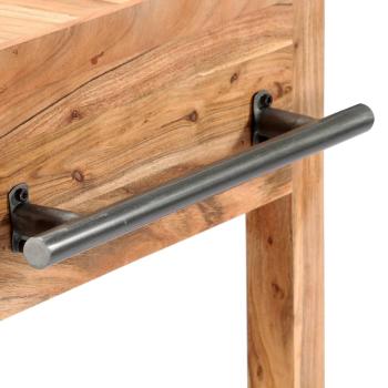 Servierwagen 58x58x89 cm Massivholz Akazie