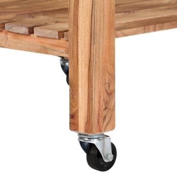 Servierwagen 58x58x89 cm Massivholz Akazie