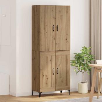 ARDEBO.de - Highboard Artisan-Eiche 69,5 x 34 x 180 cm Holzwerkstoff