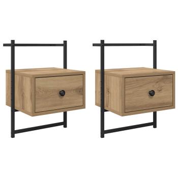 Nachttisch 2 pcs Artisan-Eiche 35 x 30 x 51 cm Holzwerkstoff