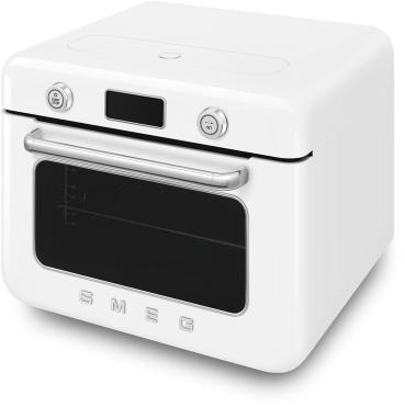 Smeg COF01WHEU 50"s Style, Kombi-Tisch-Dampfbackofen, Multifunktion, Umluft, Grill, 3 Garebenen, LCD-Display, Tank, 0,8 l, weiß
