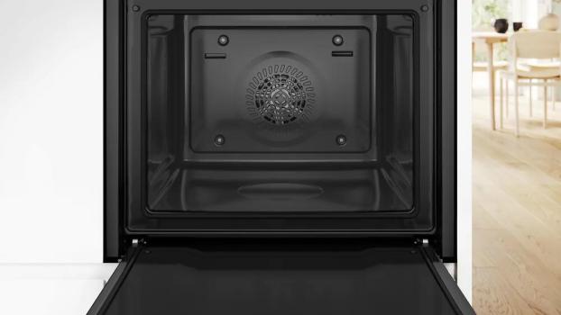 Bosch HND675LS67 EEK: A+ Einbau-Herd-Set mit Induktionskochfeld (HEB578BB4 + NIF645CB5E), 60 cm breit, 71 L, 3D-Heißluft, Pyrolytisch+Hydrolytisch, Backwagen, Kindersicherung, Rahmen aufliegend, schwarz