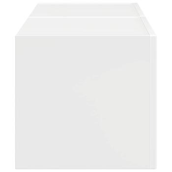 ARDEBO.de - TV-Wandschrank 2 pcs Glänzend Weiß 60 x 31 x 29,5 cm